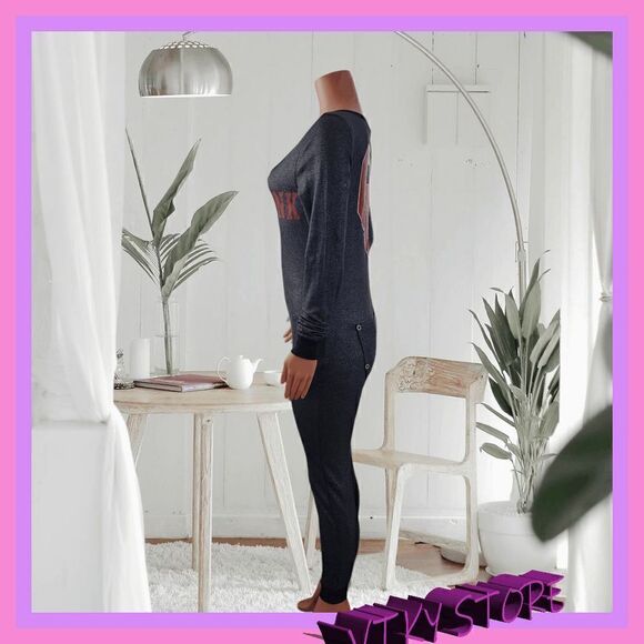 NWT VICTORIA'S SECRET UO "UnIversity Of Oklahoma Onesie Pajama Medium WP7013 NWT - Picture 2 of 13